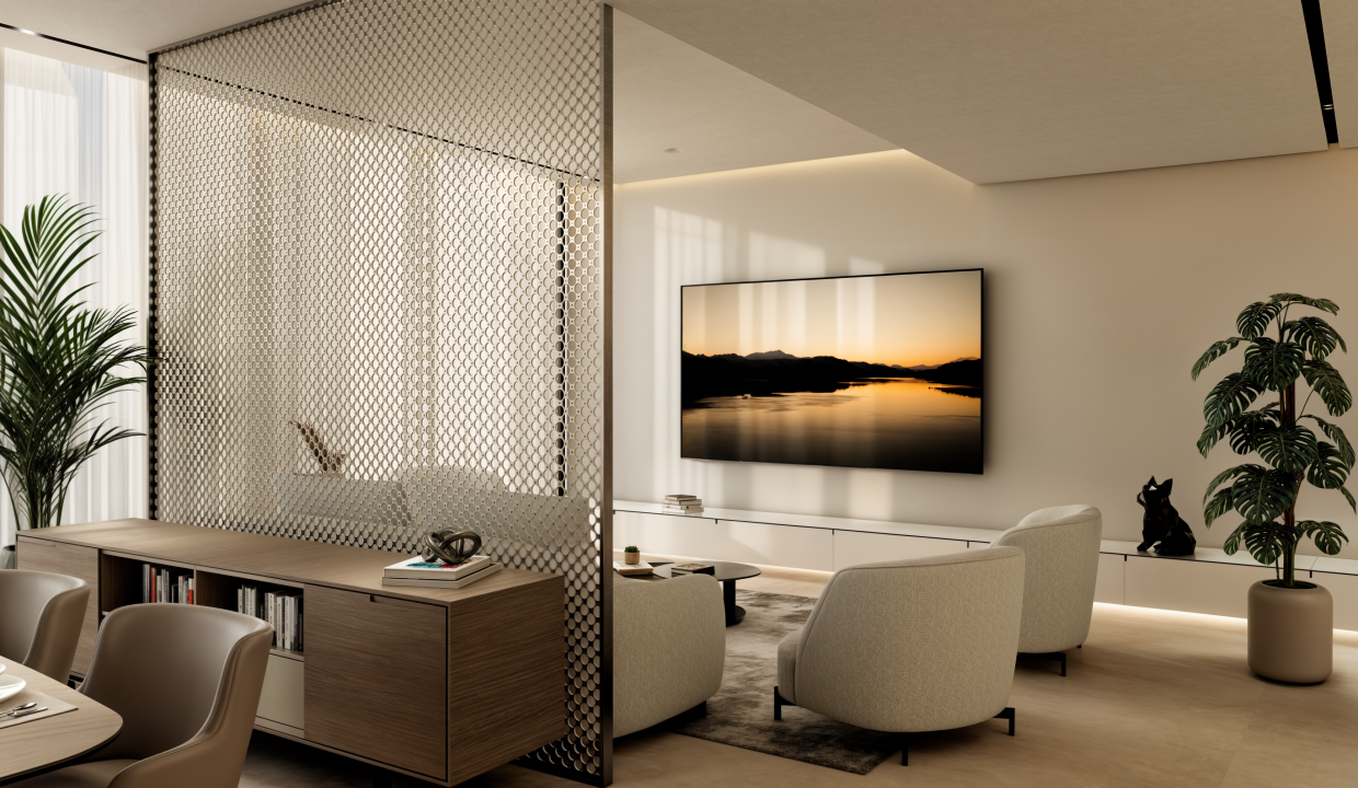 Copy of 01-INT-3BHK Living to Kitchen